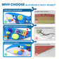 Bluewood Whale Wall Busy Board Panels, Toddler Learning Activity Center, Montessori Sensory, Educational Toys, Conducive To All-