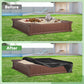 Kasla Sandbox Cover, Square Sandbox Cover Waterproof, Outdoor Toddler'S Large Sand Box Covers For Sand Protection (Black, 50'' L