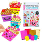 Vkpi 4 Pieces Eva Foam Art Crafts Gift Kit, Creative Make Your Own Cupcakes, Cartoon Foam Paper Craft Projects For Kids Ages 4+