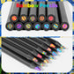 Hapikalor 24-Pack 12-Color Rainbow Pencils, Jumbo Colored Pencils Art Supplies For Adults Kids, Aesthetic School Supplies, Birth