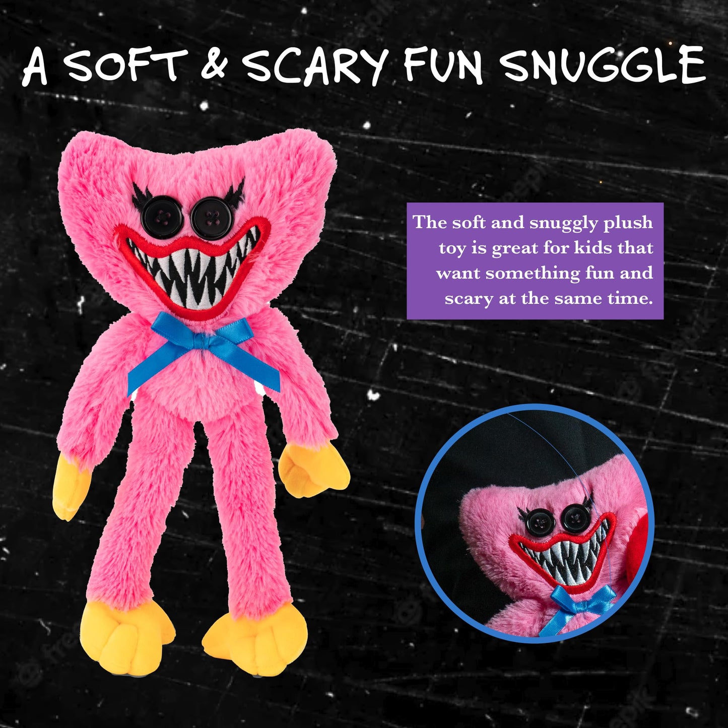 Ucc Distributing Poppy Playtime Kissy Missy With Scary Teeth 8” Plush Toy