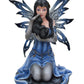 Ptc 8.5 Inch Blue Winged Mystical Fairy Cradling Cat Statue Figurine