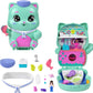 Polly Pocket Dolls And Playset, Set Sail Kitty Compact, Travel Toy With 1 Micro Doll, Pet Cats, Food & Fashion Styling Accessori