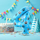Hungdao 40 Inch Blue Dog Paw Number Balloon Giant Paw Pups on Patrol Number Balloon Blue Dog Party Favors for Dog Party Dog Paw