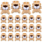 Shappy 30 Pcs Mini Lion/Tiger Stuffed Animal Toys Small Lion/Tiger Stuffed Animals Bulk Baby Shower Safari Nursery Decor Birthda