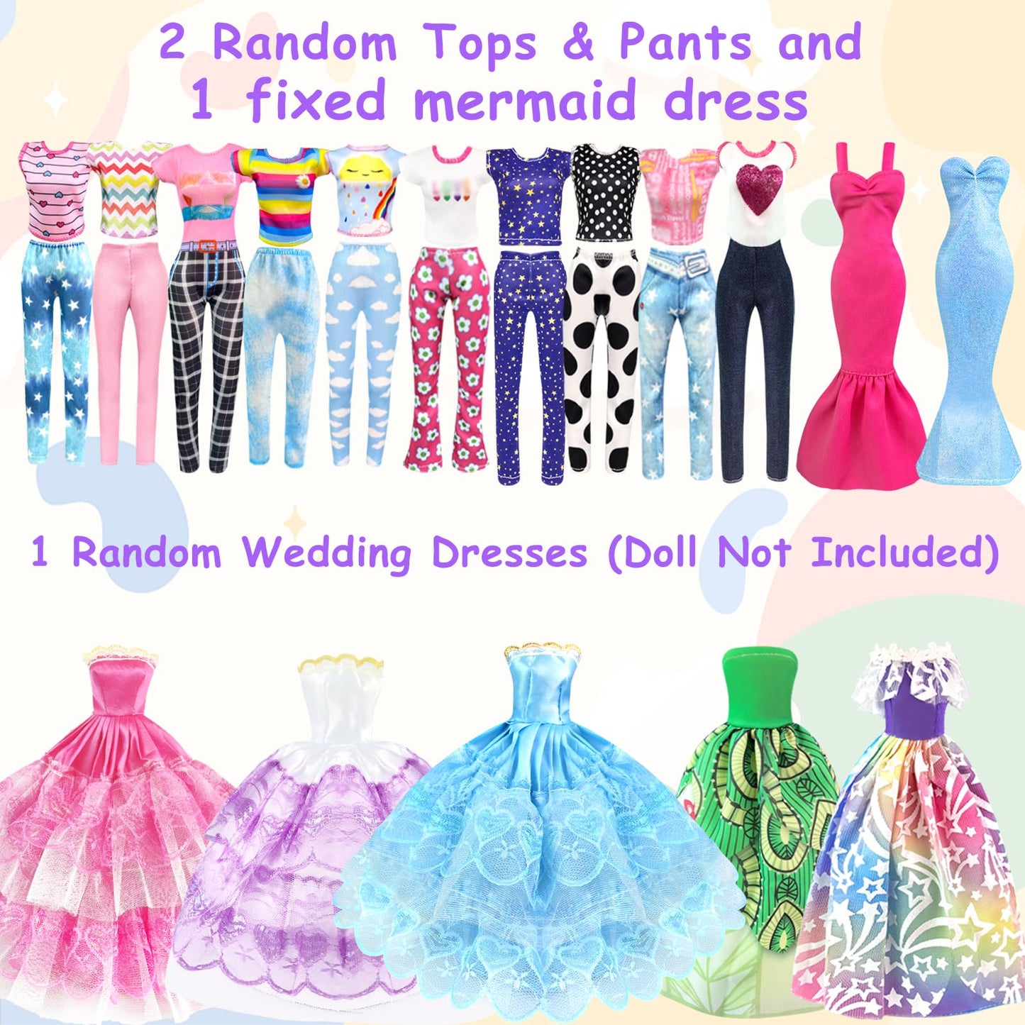 Bnuzeiyi 75Pcs Doll Clothes And Accessories With Doll Closet For 11.5 Inch Doll - Fashion Design Doll Set Including Wedding Dress Fashion Dresses Outfits Tops And Pants Hangers Bags For Girls