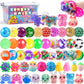 54 Pack Stress Balls, Squishy Balls, Squeeze Balls For Adults, Stress Relief Balls, Prize Box Stuffers, Party Favors