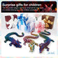 Rwsefk 24 In 3D Printed Dragon, 24Inch Dragon,3D Dragon Toy,Large Dragon Present,Ariculated Crystal Dragon(Blue Green Purple)