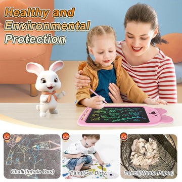 CHAFEGY LCD Writing Tablet 10 Inch, Colorful Doodle Board Drawing Tablet, Toys for 3 4 5 6 8 Years Old Boys Girls Gift, Memo Boa