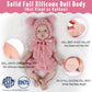 Vollence 17 Inch Full Silicone Baby Doll That Looks Real - Not Vinyl Material, Reborn Lifelike Girl