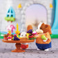 Li'l Woodzeez FitzMoo Cow Family Set of 7 Posable Plastic Figures - Multicolor, Model WZ6837C3Z, Gift Toy for Kids Age 3+