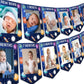 Fangleland First Trip Around The Sun Photo Banner, Outer Space 1st Birthday Party Decoration - Blue Solar System Baby Picture Ba