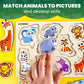 Quokka Wooden Puzzles For Toddlers 1-2 – 4 Set Pegged Puzzles For Kids Ages 1-2 – Animal Safari Learning Toy For Kids – Gift Realistic Educational Game For Boy And Girl