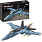 Apostrophe Games F/A-18 Hornet Fighter Jet Building Block Set - 772 Pcs - F-18 Air Force Jet Building Block Plane Toy for Kids O