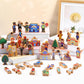 Blosssound 40 Pcs Wooden Community Helpers Figures Playset - Multicultural Career Educational Toys for Kids, Model GEY-Blosssound-1642