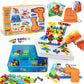 Haifeng Drill Set Building Blocks, STEM Toys for 3 4 5 6 Year Old, 235 Pieces Double Toy Drill and Screwdriver Tool Building Toy