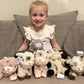 Tezituor 6 Pcs Sheep Stuffed Animals Set  8 Inch Cute Stuffed Lamb Plush Toy for Birthday Party  Plush Sheep Lamb Toy Bulk for Boys Girls