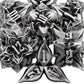 Aruohha Dnd Metal Dice Set Leaf Design Polyhedral Dice With Box, 7Pcs D And D Dice Rpg Role Playing Games D20 D12 D10 D8 D6