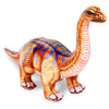 Real Planet 31' Dinosaur Plush Toy - Dinosaur Stuffed Animals, Dino Plushie, (17.5' Brown Apatosaurus) (17.5' Long)