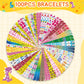 JoyRapt 100PCS Slap Bracelets for Kids 8-12 Party Favors, Christmas Gifts for Kids Slap Bracelets Bulk Classroom Prizes, Snap Br