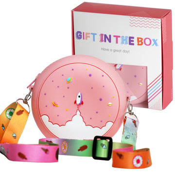 CONTRACONTACT Sweet Kids Purse Space Travel in Pink in a Box as Gift for Future Girl Astronauts, Kids Toys for Age 3 4 5 Year ol