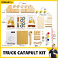 Stanley Jr. Red Toolbox Diy Truck Catapult Building Kit For Kids Jk005-Sy: Children’S Yellow Wood Construction Toy Beginning Woodworking Set With Paints Ages 5-12