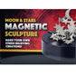 The Dreidel Company Magnetic Sculpture Building Blocks  Create Your Own Masterpiece  Development and Stress Relief  3.5 Inch (Moon & Stars)