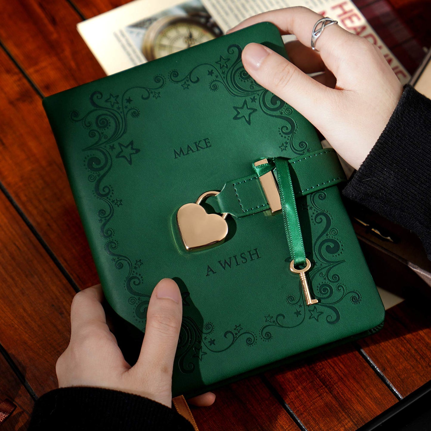 Cagie Diary For Girls&Boys With Lock And 2 Keys, Diary With Lock For Girls&Boys Ages 8-12, Heart-Shaped Locked Journal For Women