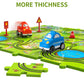 Temi 64 Pieces Puzzle Race Tracks Car Set Toys For Kids Ages 3-5 - Toddler Toys Gifts For 3 4 5 Year Old Boys, Puzzle Tracks Car Toys For Boys Ages 3-5 4-6, 3 4 5 6 Year Old Boys Birthday Gifts