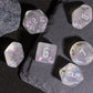 Poludie 7-Die DND Dice Set Polyhedral Dice Set with Leather Bag D&D Dice Set for Dungeons and Dragons RPG MTG Table Games (Trans