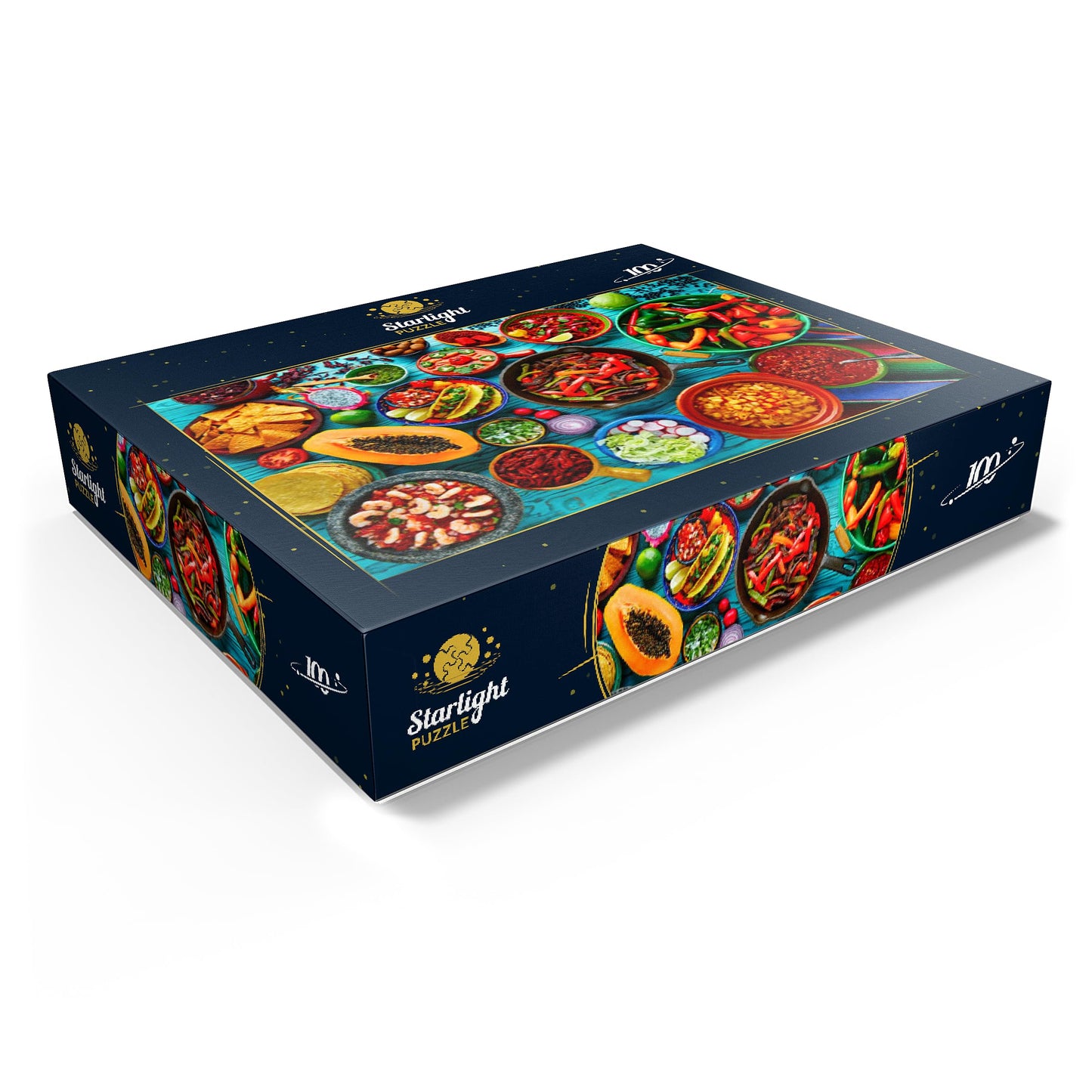 Mypuzzle Mexican Food - Premium 100 Piece Jigsaw Puzzle - Made In Usa