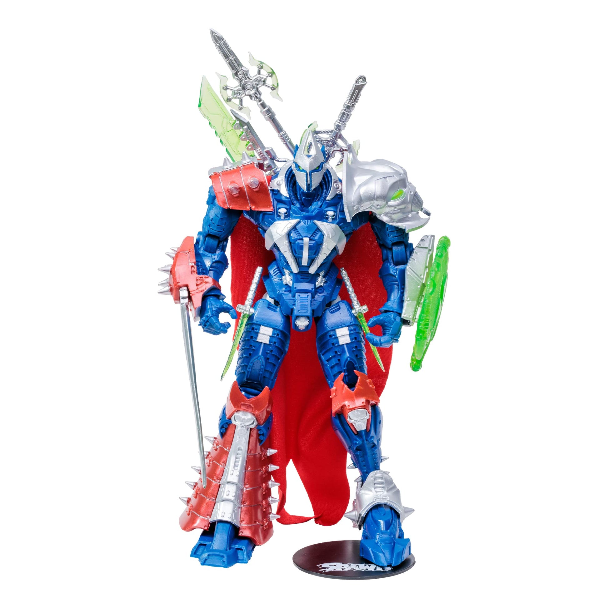 McFarlane Toys  Spawn Comic Designer Edition Manga Spawn Mega Figure with 22 Moving Parts  Collectible Figure with Accessories and Collectors Stand Base - Ages 12+