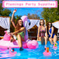 100 Pcs Inflatable Drink Holders Flamingo Drink Floats Mini Drink Floaties Floating Drink Holder Flamingo Inflates Coasters With