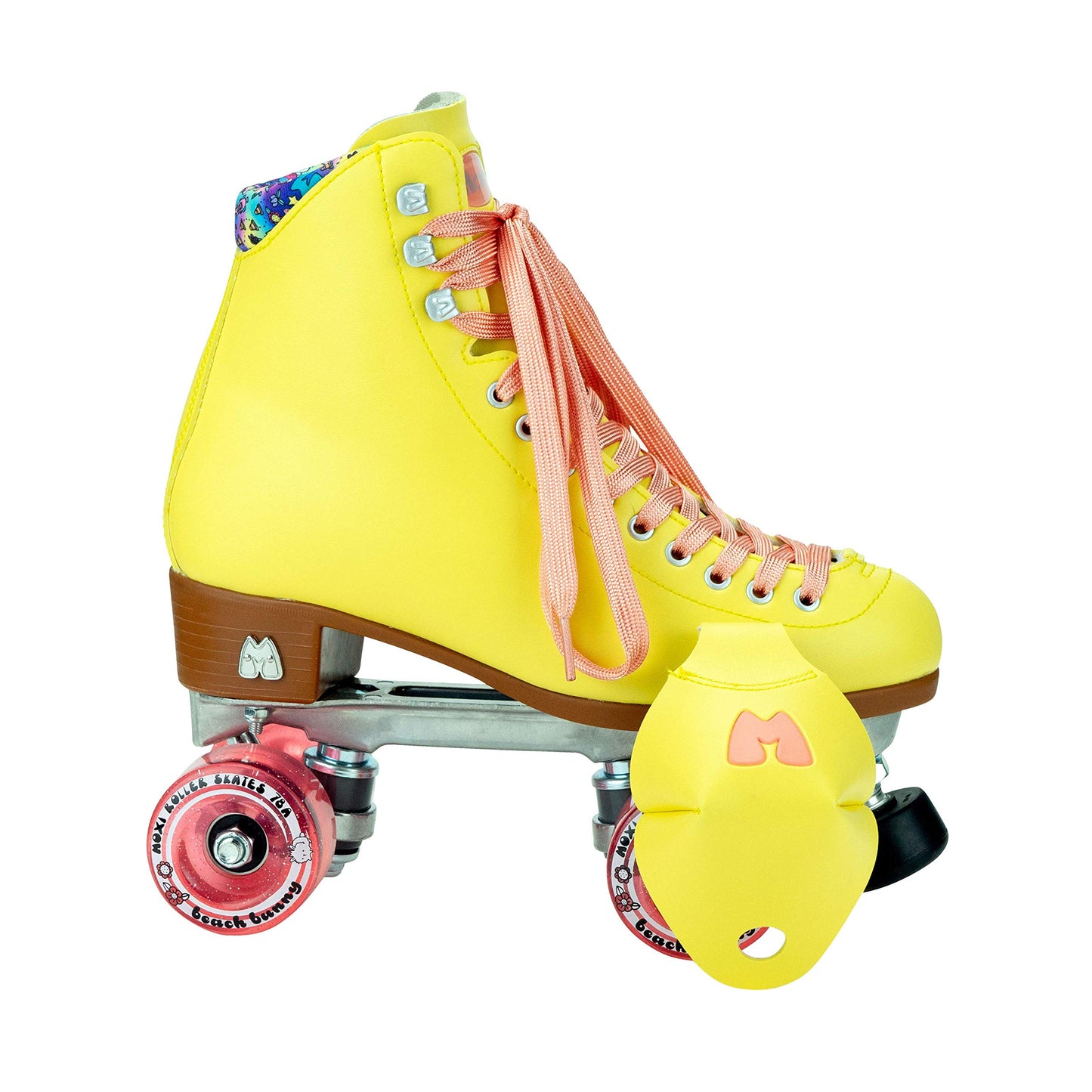 Moxi Beach Bunny Roller Skates - Fashionable Womens Roller Skates | Strawberry Lemonade | Size 7