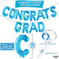 Katchon, Blue Congrats Grad Balloons - 16 Inch | Congrats Grad Banner Balloons For Graduation Decorations Class Of 2025 | Congratulations Balloons For Graduation Balloons Class Of 2025 Decorations