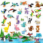 Party Favors For Kids | 24-Pack Animal Building Block Set, 3-In-1 Blind Box Surprise Toy With 72 Animal Models For Girls & Boys