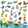 Party Favors For Kids | 24-Pack Animal Building Block Set, 3-In-1 Blind Box Surprise Toy With 72 Animal Models For Girls & Boys