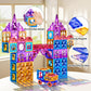 SNAEN Magnet Building Tiles for Kids Ages 3-5 4-8, 96 Pieces Educational Magnet Toys for 3 4 5 6 7 8 Years Old Boys, 3D Building