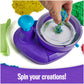 Kinetic Sand, Swirl N Surprise Playset with 2lbs of Play Sand, Including Red, Blue, Green, Yellow and 4 Tools, Sensory Toys for