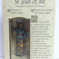 Roman Joan of Arc in protective covering with Flag Patrons and Protectors Figurine