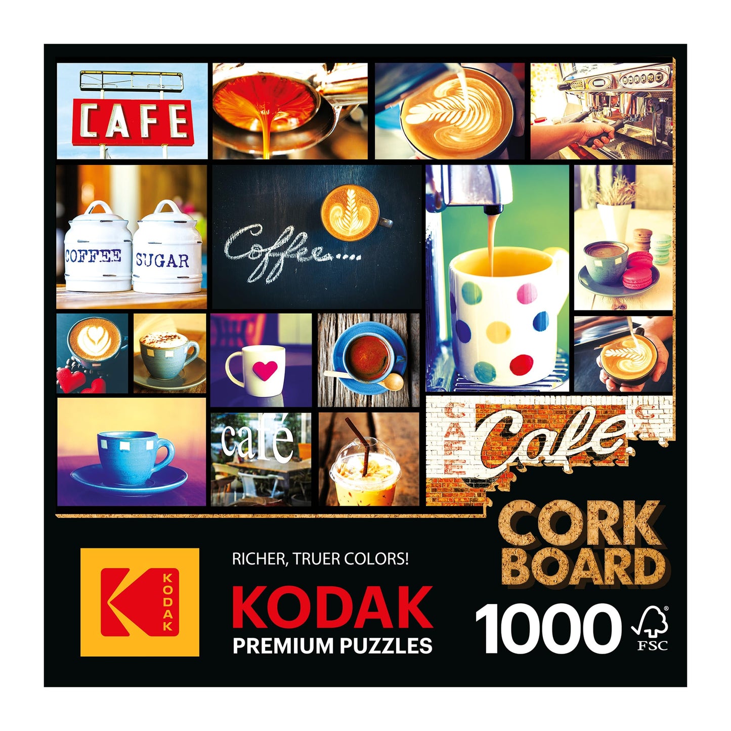 Roseart - Kodak Premium Cork - Coffee - 1000 Piece Jigsaw Puzzle For Adults