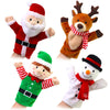 PLUSHIBLE BRIDGING MILES WITH SMILES Christmas Hand Puppets for Toddlers 1-3, Kids and Baby - Soft Plush Toys - Fits Small & Lar
