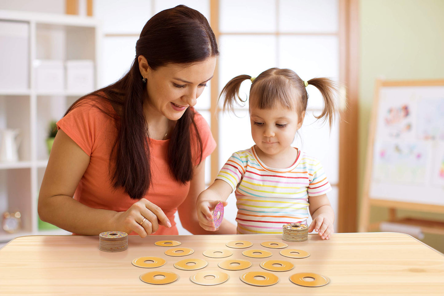 Genuine Fred Glazed and Confused Donut Memory Game - 48 Donuts, 24 Toppings, Cardboard, Assorted Color, Great for Kids & Adults