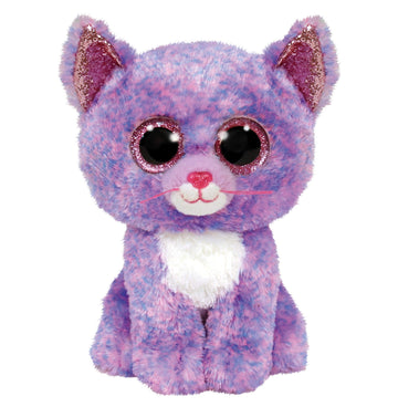 Ty 2007521 Cassidy Cat Beanie Boo Stuffed Animal, Multicoloured, 15 Cm
