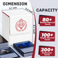 Zlca Card Deck Box With 2 Dividers, Card Storage Case Fits 100+ Single Sleeved, Pu Leather Tcg Case Holder For Magic Commander Y