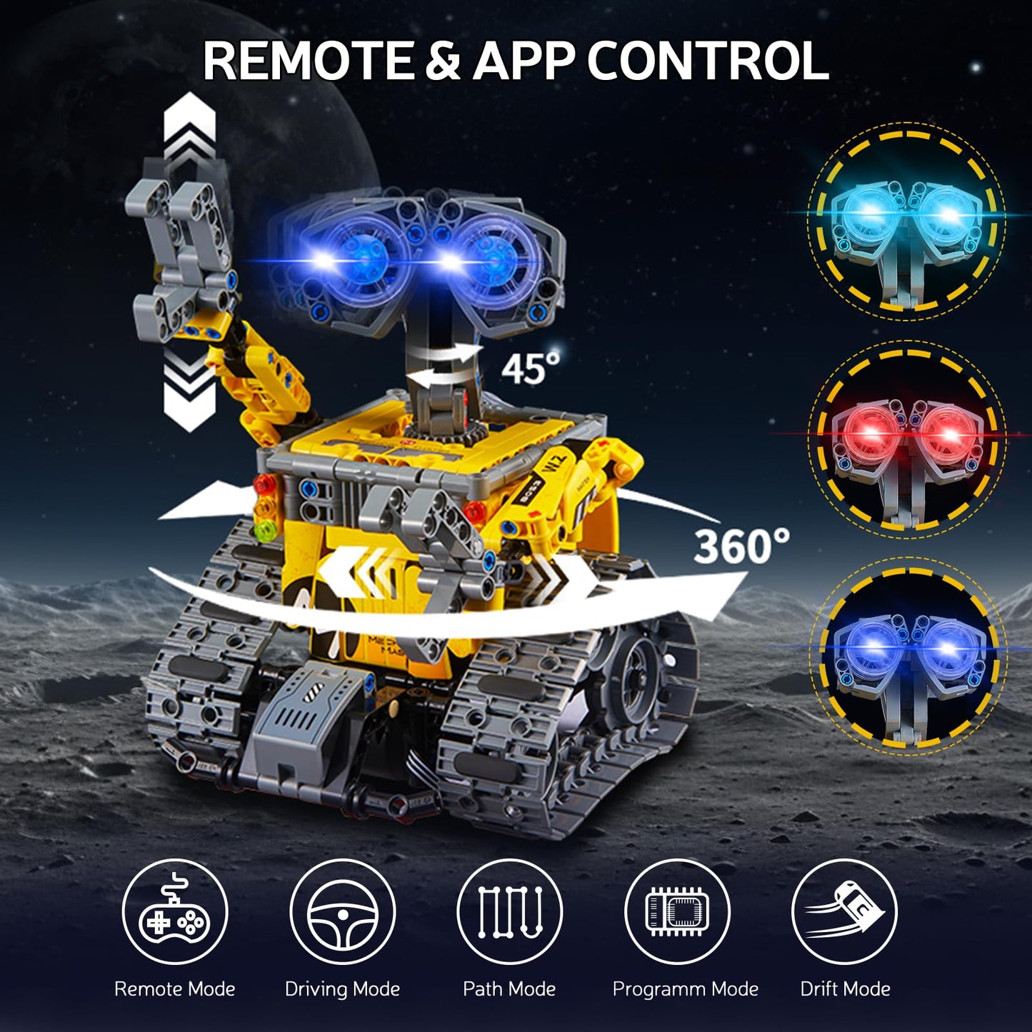 Sillbird Robot Building Kit With Remote Control Gifts For Kids Boys Ages 8-13, Coding Stem Robotic Technic Racer Car Toys For Birthday, Build 6In1 Model With 631 Pieces