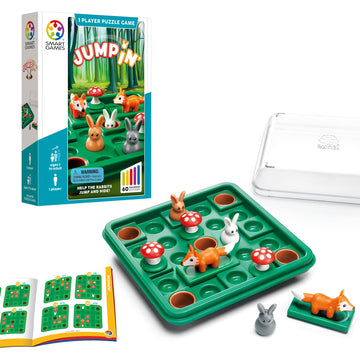 Smartgames Jump In, A Cognitive Skill-Building Travel Puzzle Game For Kids And Adults Ages 7 & Up, 60 Challenges In Travel-Frien