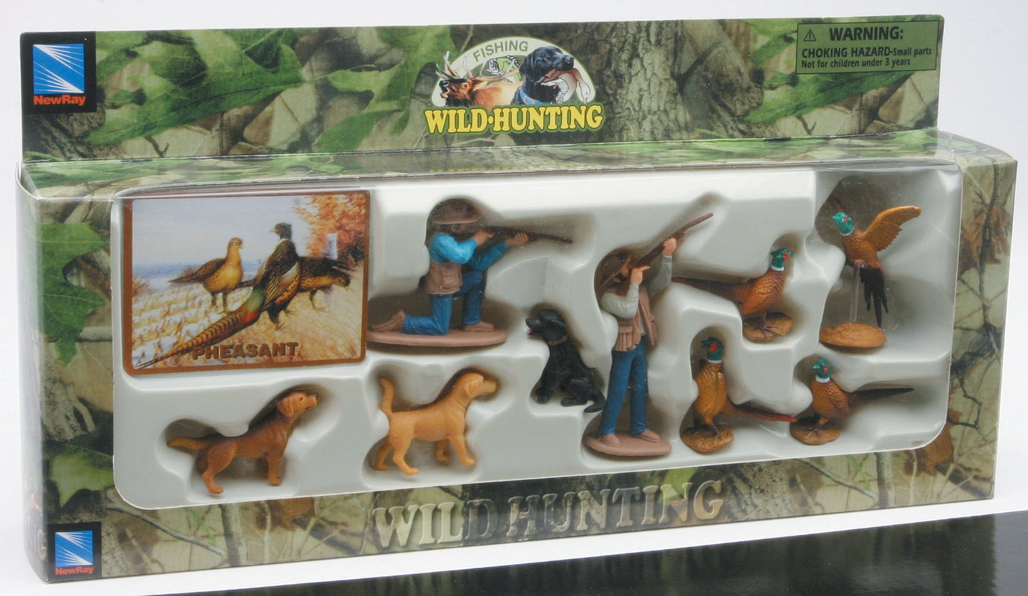 Playset Wild Hunting Assorted (You May Receive Walleye , Rockmountainelk,Mallard, Antelope, Turkey, Moose,Deer Or Pheasant)