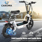 Caroma 1200W Peak Electric Scooters For Adults, 14'' Fat Tire, 500Wh Battery, 30 Miles Range, 20Mph Top Speed, Foldable Electric