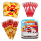 Blue Orchards Firefighter Value Party Supplies (64 Pieces For 20 Guests) - Fireman Party Plates And Napkin, Fire Truck Birthday, Boy Birthday Party Decorations, Firefighter Theme Party